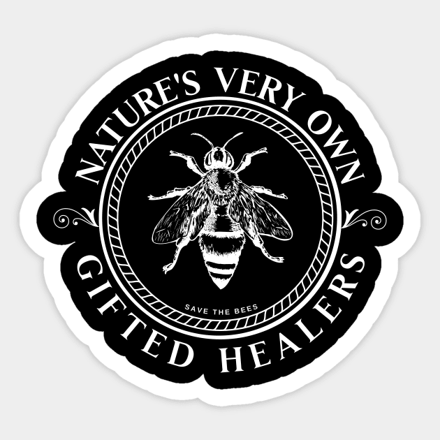 Save the Bees Sticker by Sanatore Silvarum Designs